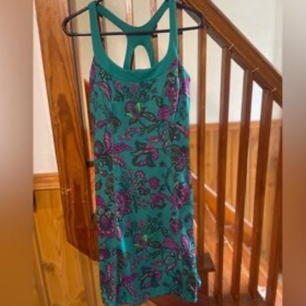 The North Face Echo lake Teal and Purple Dress